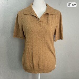 Gimaguas Textured Terry PietroPolo Beige Size Small